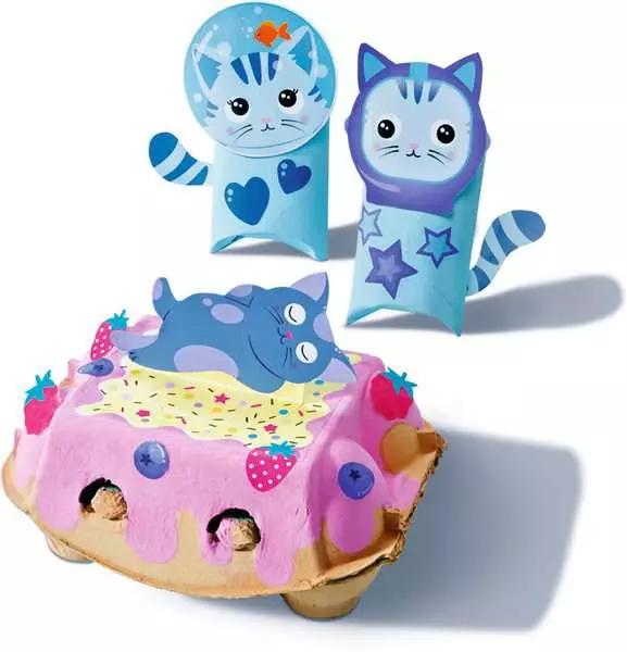 Productafbeelding Ravensburger EcoCreate 23920 - Schattige katjes - DIY knutselset voor kinderen vanaf 6 jaar