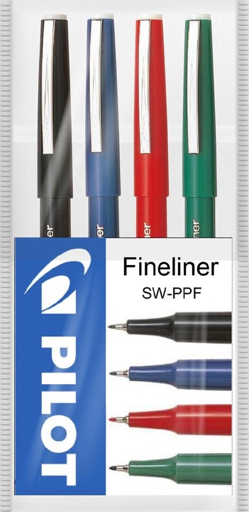 Immagine prodotto Pilot Caso Fineliner SWPPF di 4 assortiti (Multicolore, 4 x)