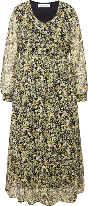 Produktbild Studio Untold Damen grosse Grössen Maxikleid, A-Line, Millefleur palmen grün 46+ 834472430-46+ (46, 48)