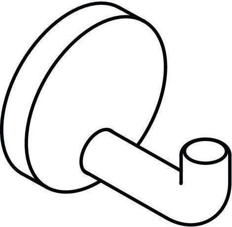 Immagine prodotto Hewi Gancio a parete SERIE 477 profondità 65 mm, rosone d= 60 mm, colore verde