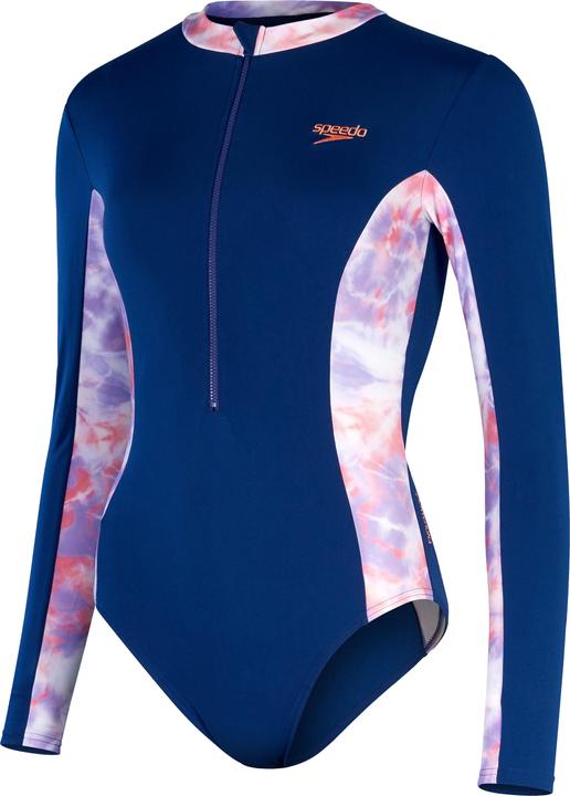 Speedo Long Sleeve Panel Swimsuit (32, 36)