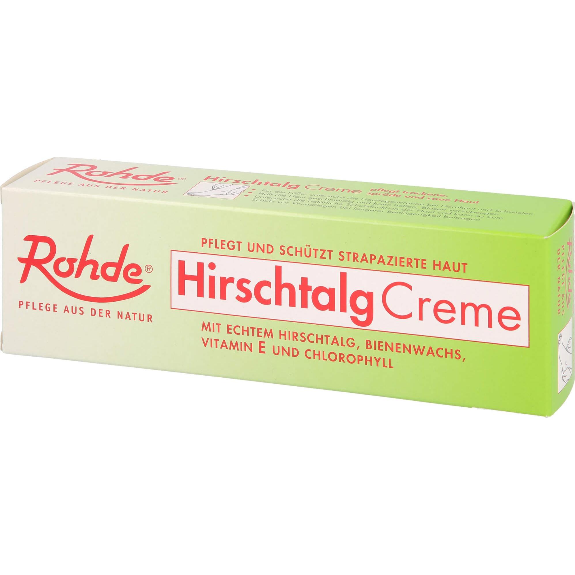 Rohde, Fusspflegemittel, Hirschtalgcreme (Fusscrème & Fussgel, 100 ml)