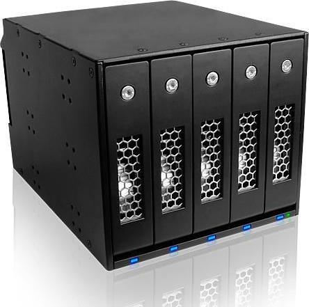 Actual product image Icy Box IB-545SSK, 5-bay backplane, SAS/SATA-3