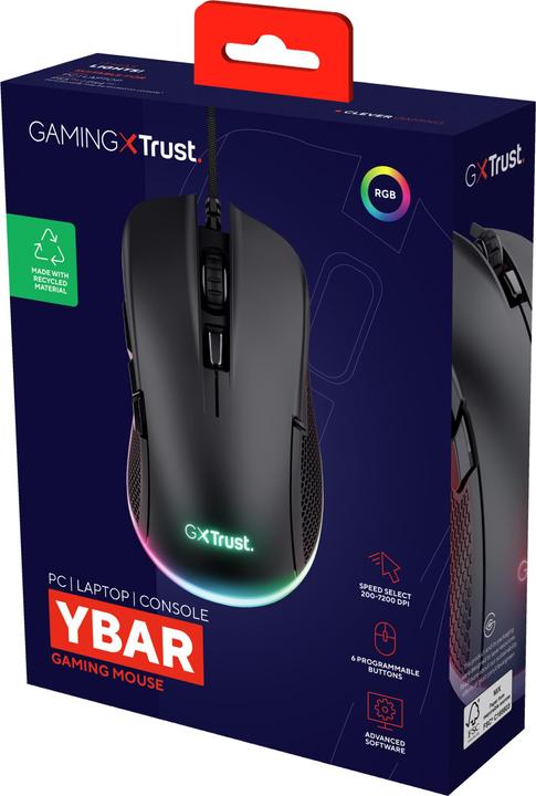Produktbild Trust YBAR Gaming Mouse ECO (Kabelgebunden)
