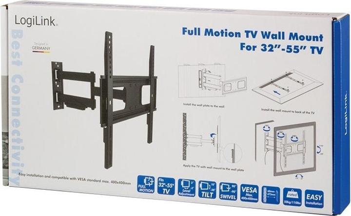 Produktbild LogiLink TV Wandhalterung (Wand, 50 kg, 32" - 55")