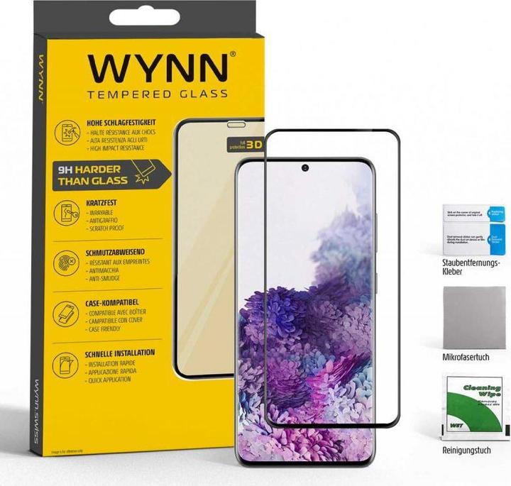Actual product image Wynn Electronics 3D Curved Schutzglas Samsung Galaxy S20 Case friendly (1 Piece, Samsung Galaxy S20 5G)