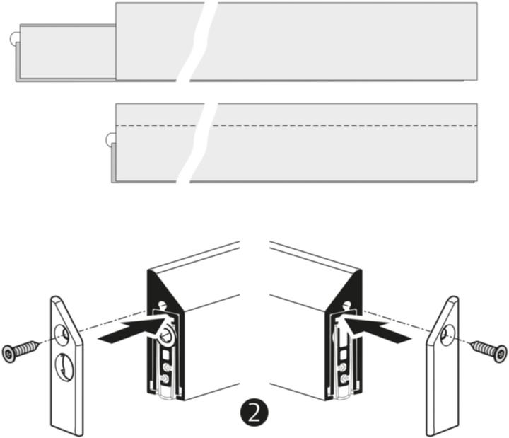 Produktbild Planet Türabschluss KG-SM-Set schmal 834 mm