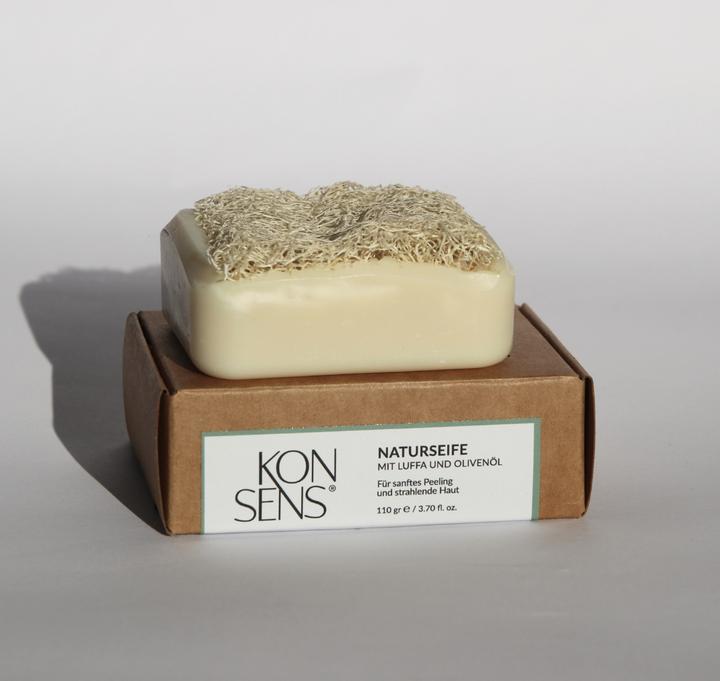 Actual product image Konsens Olive soap with loofah (Liquid soap)