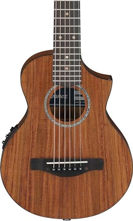Actual product image Ibanez EWP12EWB Open Pore Natural electric-acoustic piccolo westerngitaar met gigbag (Western guitar)