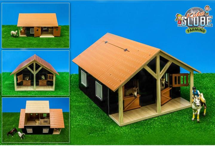 Immagine prodotto Kids Globe Farming Stalla per cavalli con 2 box e magazzino