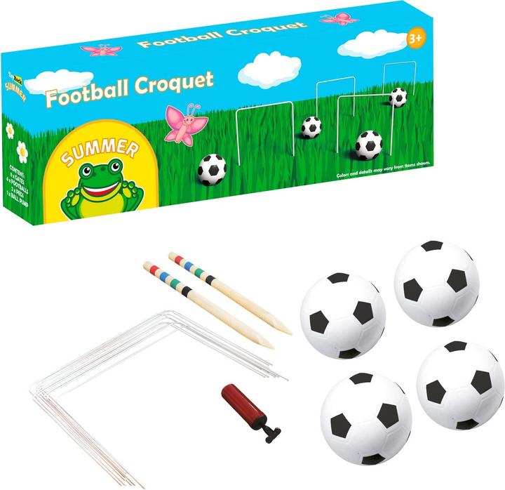 JTI Sommer-Fussball-Krocket-Set
