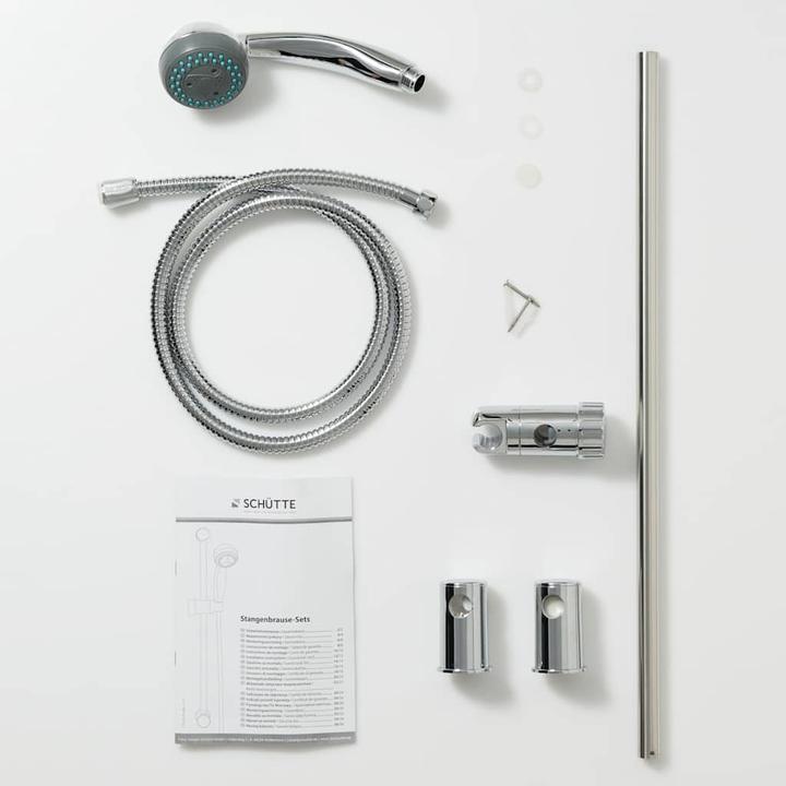 Immagine prodotto Schütte Set di barre doccia bagno NAPOLI Set di barre doccia cromo Inclusa doccetta 64830 (3 Tipi di raggi)