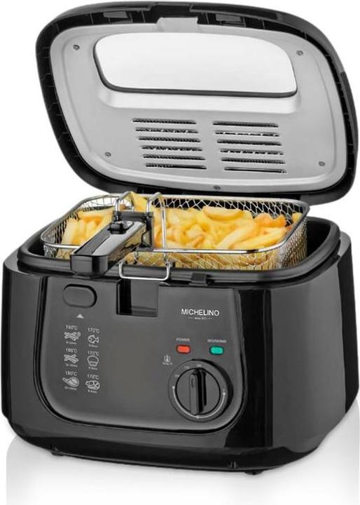 Michelino Fritteuse Frittiergerät Bratgerät Frittierkorb Fettbackgerät