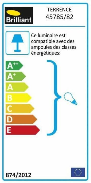 Energie-Label Brilliant Terrence (E27, IP44)