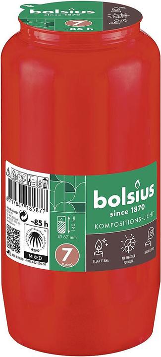 Actual product image Bolsius Compole light no.7 red (1 pcs.)