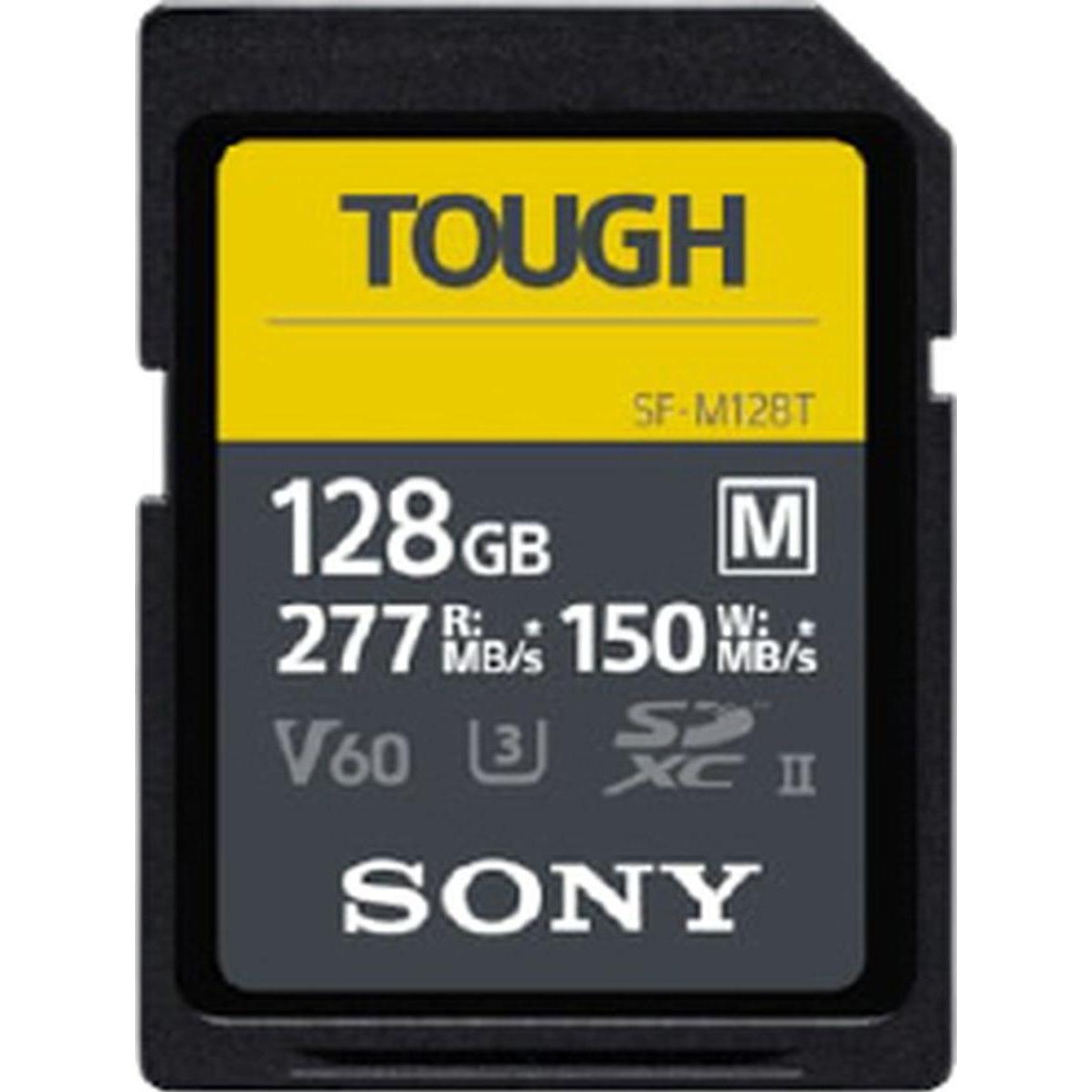 Sony SF-M Tough (128 GB, SDXC, U3, UHS-II), Speicherkarte, Schwarz