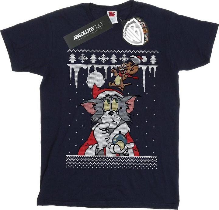 Image du produit Tom & Jerry - T-shirt CHRISTMAS FAIR ISLE - Garçon (116)