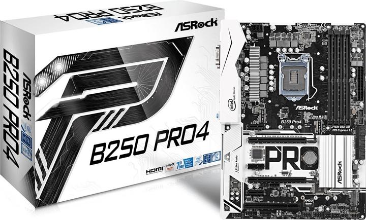 Produktbild AsRock B250 Pro4 (LGA 1151, Intel B250, ATX)