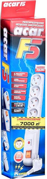 Produktbild HSK Acar F5 Verlängerungskabel 5 AC-Ausgänge Indoor/Outdoor (5 x, CEE 7/5, 1.50 m)