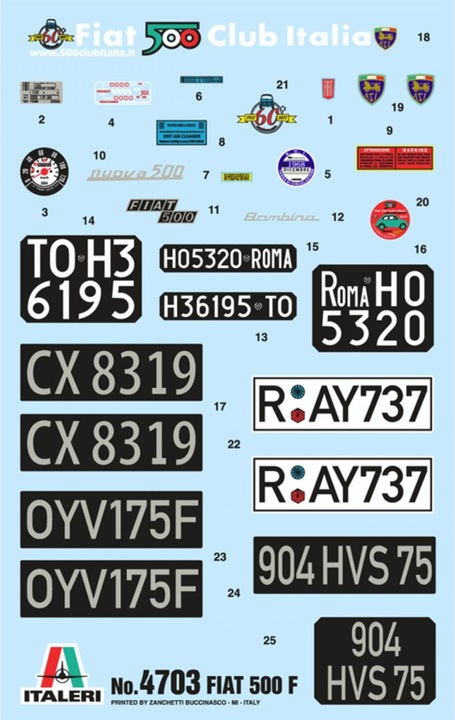 Produktbild Italeri Fiat 500F 1968