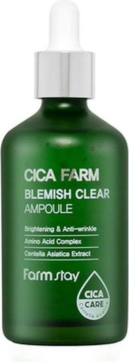 Actual product image Farmstay Cica Farm Blemish Clear Ampoule 100ml Made in Korea (100 ml)
