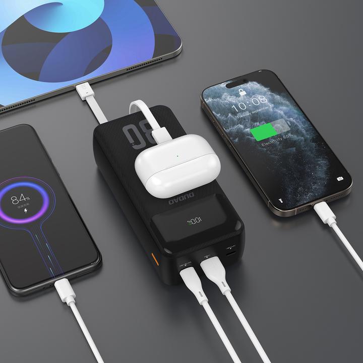 Image du produit Dudao K15Max powerbank 30000mAh 22.5W Black (30000 mAh, 22.50 W)