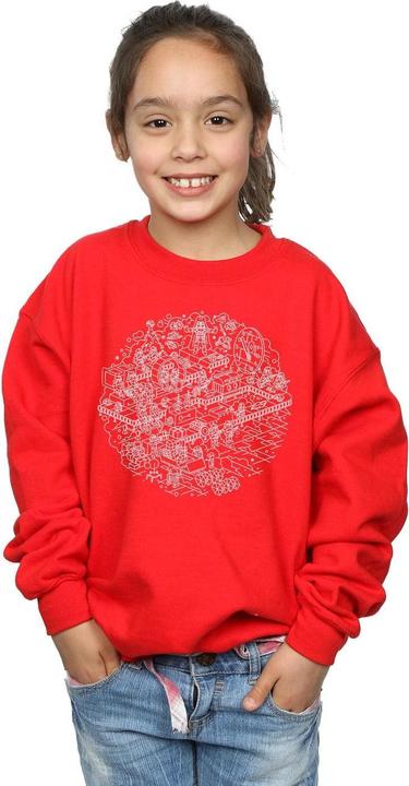 Produktbild Star Wars Christmas Death Star Sweatshirt Mädchen (128)