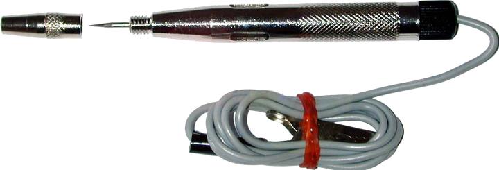 SW-Stahl 32200SB Messing-Prüflampe 6-24 Volt, vernickelt