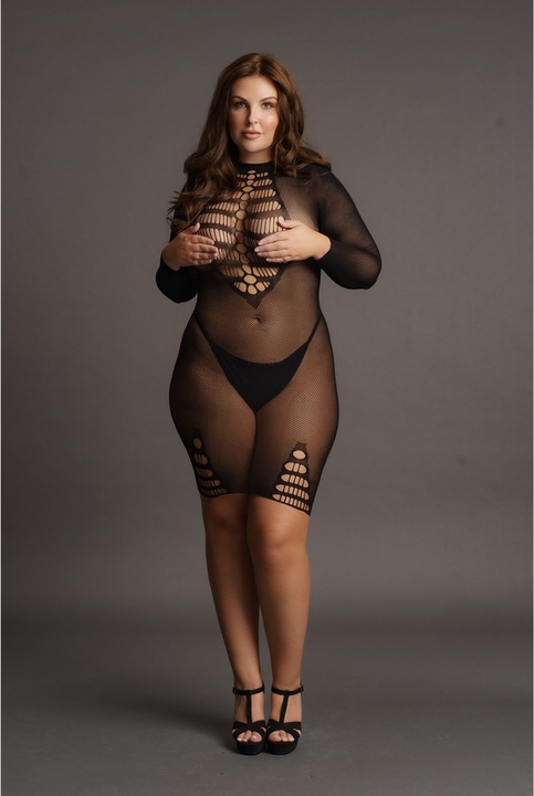 Actual product image Le Désir Long sleeve fishnet dress (One size)