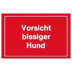 Magni, Sicherheitskennzeichnung, Warnschild "Vorsicht bissiger Hund"