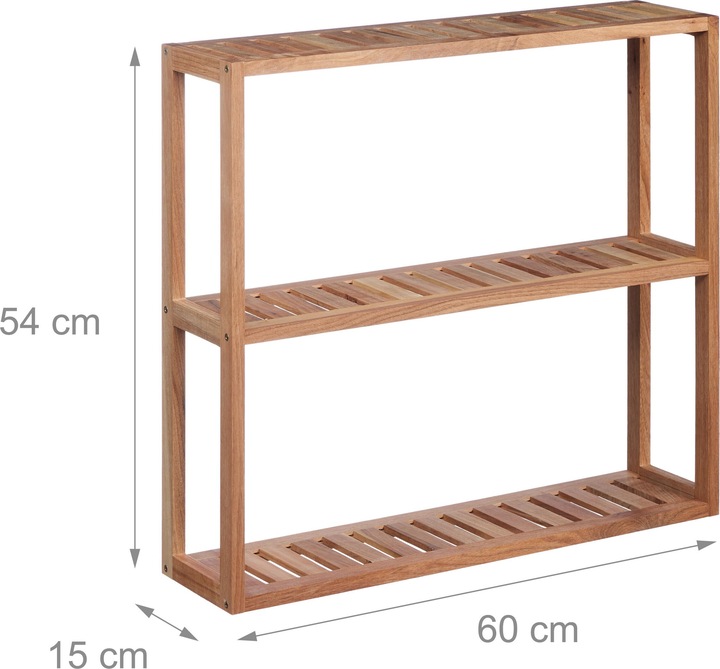 Actual product image Relaxdays Wall shelf (60 x 15 x 54 cm)