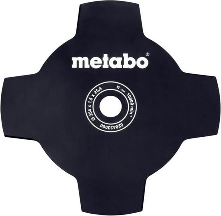 Produktbild Metabo Grasmesser 4-flügelig für FSD und FSB 36-18 LTX BL40 (Rasentrimmer, Rasenmäher Messer + Ersatzmesser Gartenmaschinen)