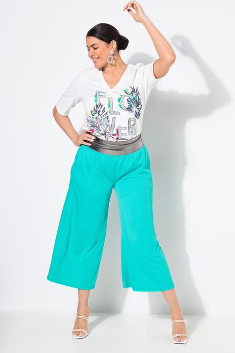 Produktbild Ulla Popken Culotte, Struktur, wadenlang, gerades Bein, Elastikbund (58, 60)