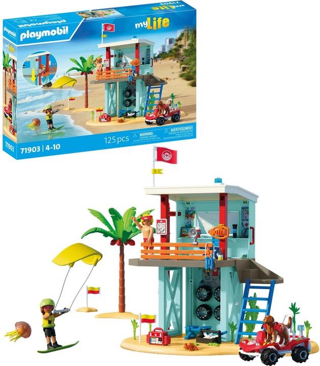 Actual product image Playmobil Rescue tower with beach buggy (71903, Playmobil My Life)