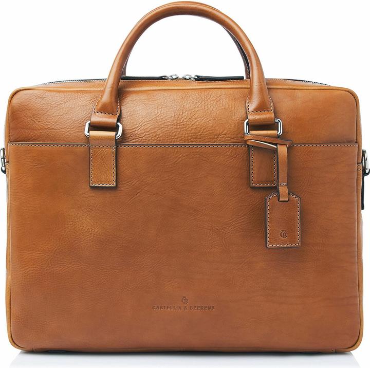 Castelijn & Beerens Rick Aktentasche RFID Schutz Leder 40 cm Laptopfach (17", Universal)