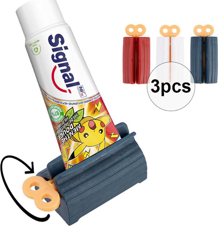 Actual product image VR Shinecon 3 Toothpaste dispenser model Squeeze (Toothbrush holder)