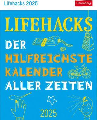Actual product image Harenberg Lifehacks daily tear-off calendar 2025 - The most helpful calendar of all time (11 x 14 cm)