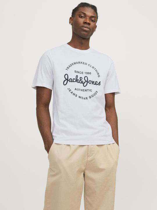 Actual product image Jack & Jones 5-pack Printed Round Neck T-shirt T-shirt (M)