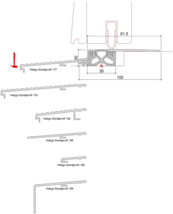 Image du produit Hebgo Profils de seuil 181
