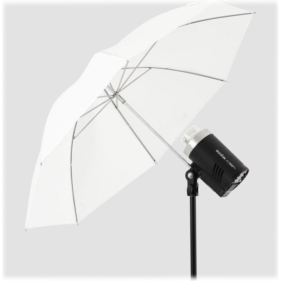 Godox durchsichtiger Schirm 85cm fÃ¼r AD300 PRO (LÃ¤nge 48CM) (Set), Studioblitz, Transparent