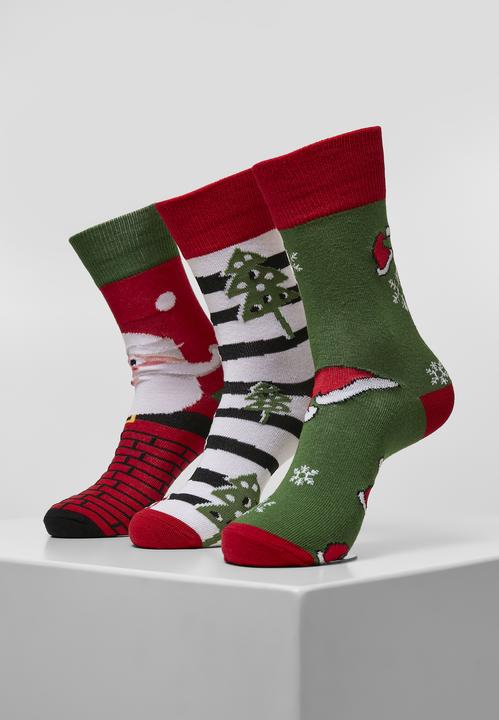 Image du produit Urban Classics Chaussettes de Noël à rayures 3-Pack - 12947 (Lot de 3, 39 - 42)