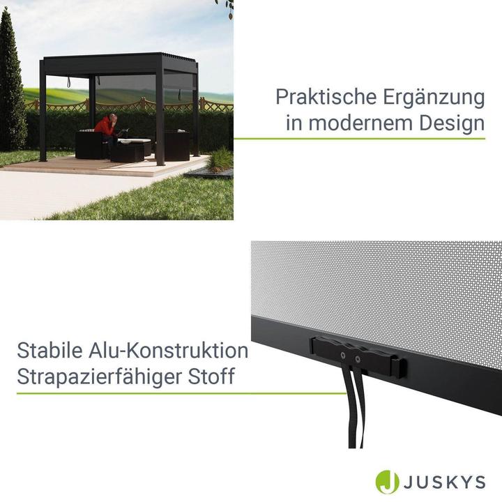 Produktbild Juskys Seitenwand für Lamellendach Tahiti (240 cm, 300 cm)