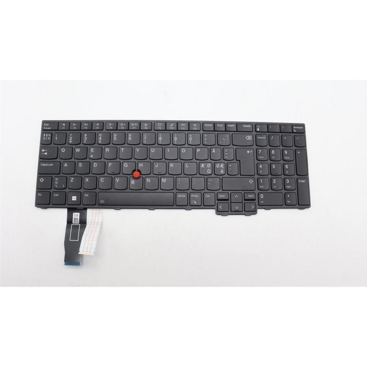 Lenovo Keyboard T16 - P16s G1 - G2 - P16v G1 - L15 G4 Nordics - BL, Notebook Ersatzteile, Schwarz