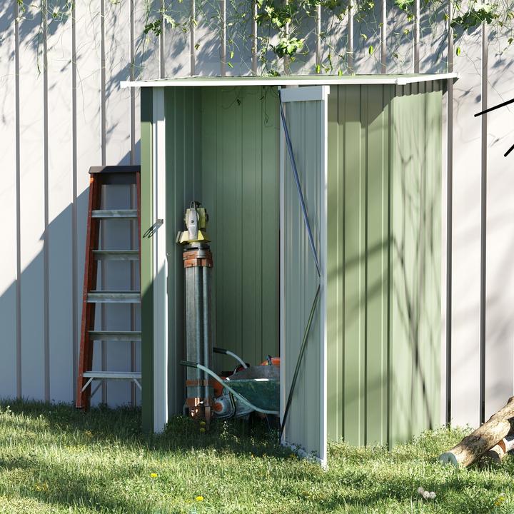 Actual product image Outsunny Equipment shed with mono-pitch roof