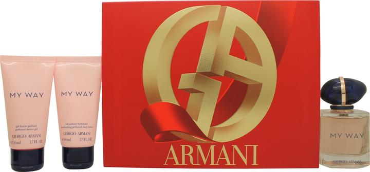 Actual product image Giorgio Armani My Way Set Eau de Parfum 50ml + Shower Gel 50ml + Body Lotion 50ml (Eau de parfum, 150 ml)