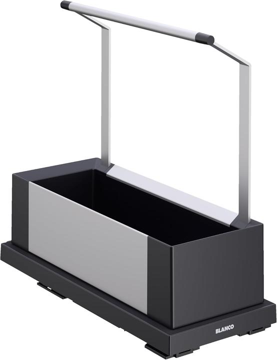 Produktbild Blanco Storage Caddy 20 | Kunststoff, Aluminium schwarzgrau | Komfortabler Zugriff dank des Griffs u