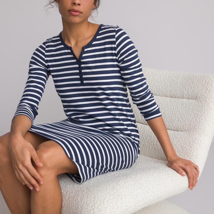 Image du produit La Redoute Collections Chemise de nuit en jersey de coton (48)