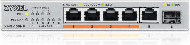 Actual product image Zyxel XMG-105HP (6 Ports)