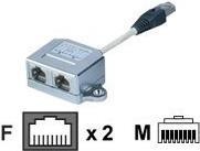 Immagine prodotto Digitus Adattatore cavo patch, CAT 5e, schermato - 1:1 (RJ45, RJ45 (1x))