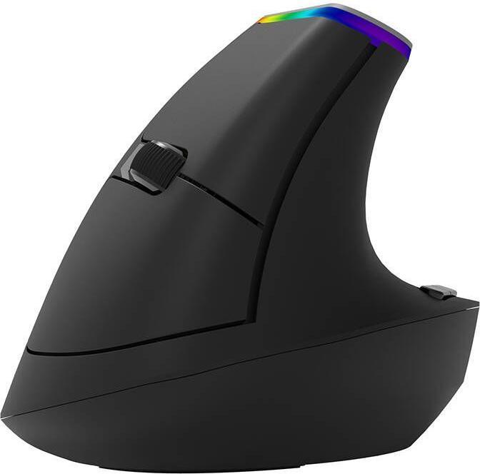 Produktbild Delux Wireless Vertical Mouse M618C 2.4G 1600DPI RGB (black) (Kabellos)